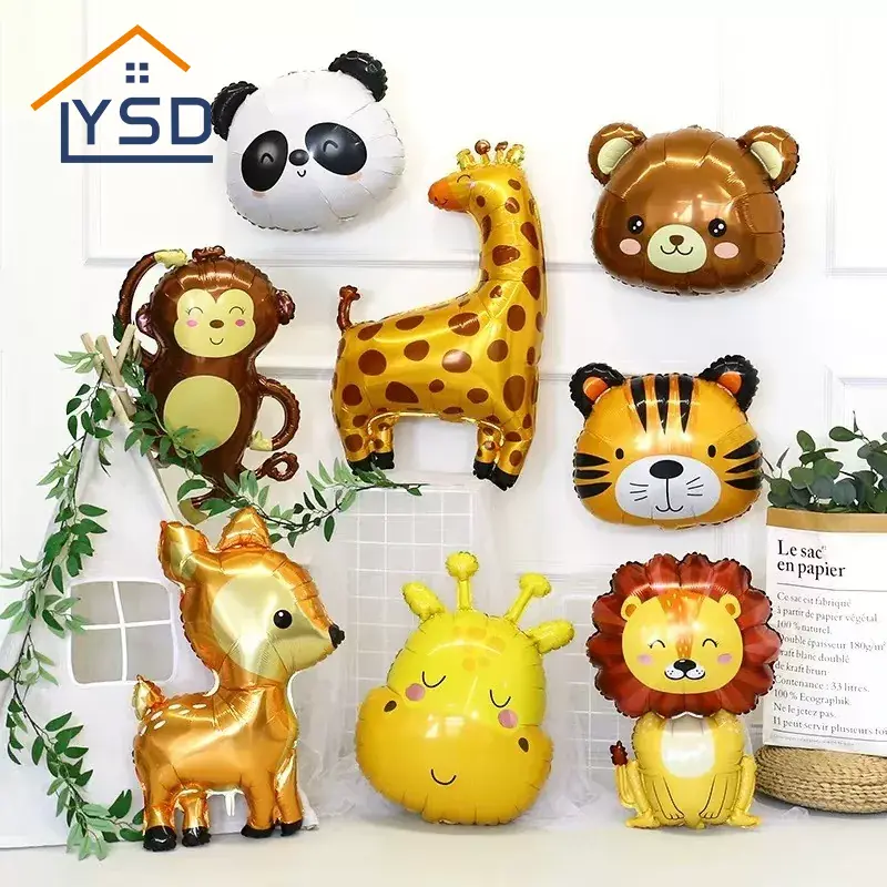 Globo de lámina de animales