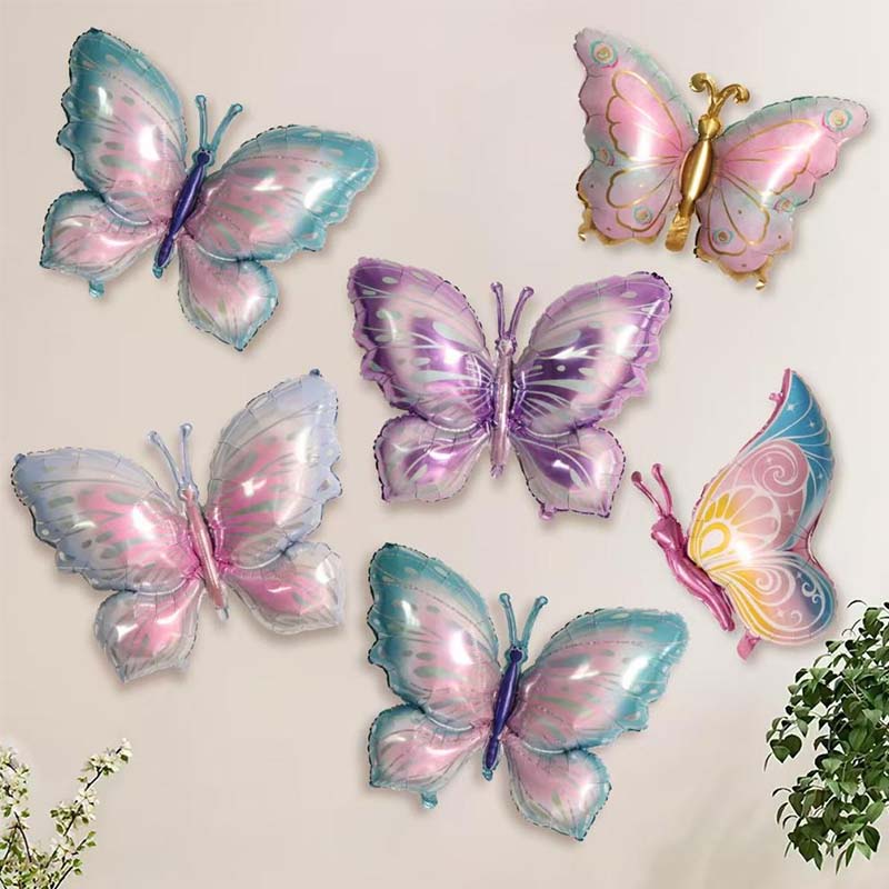 Globos de lámina de mariposa