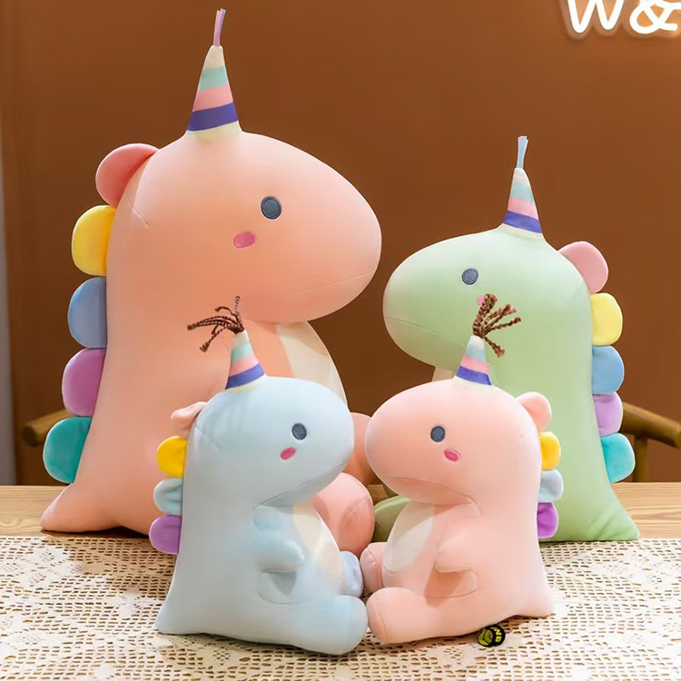 Juguete de peluche de dinosaurio caramelo