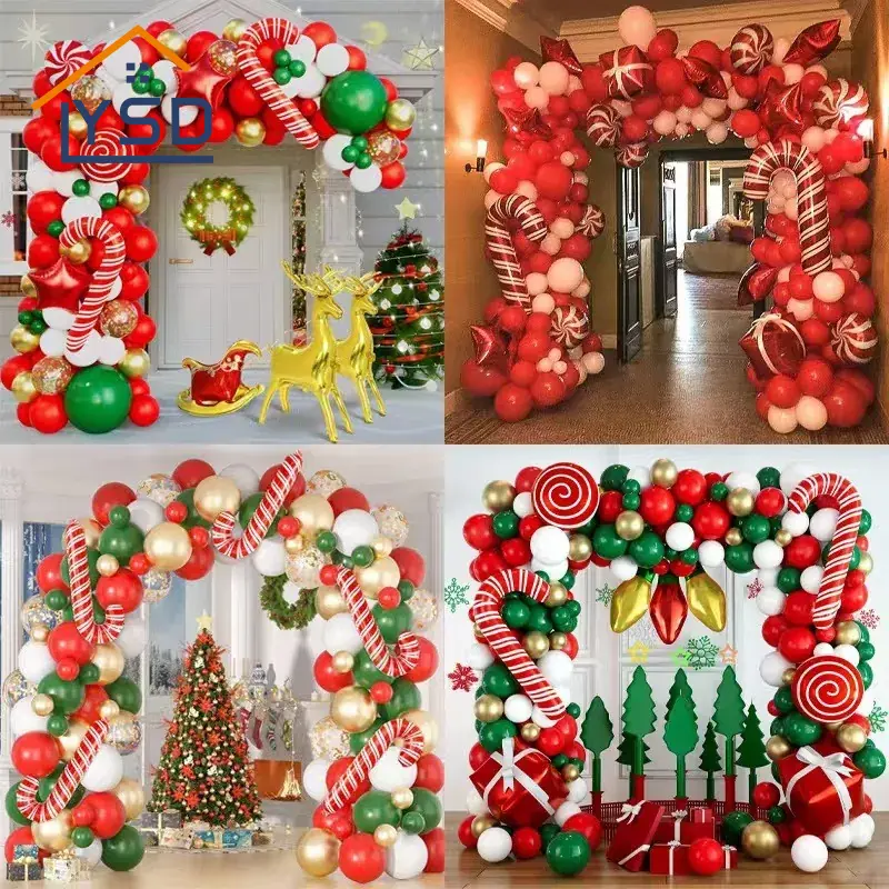 Juego de globos navideños