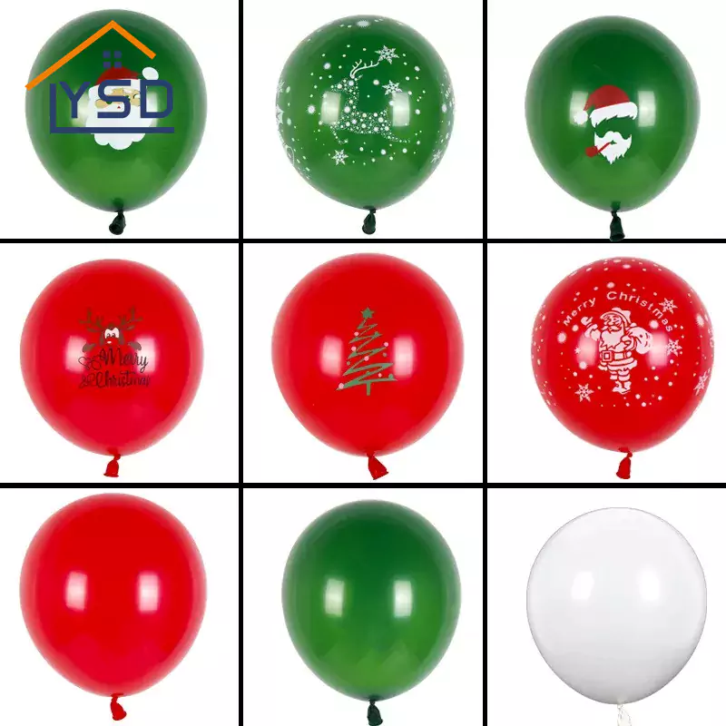 Globos de látex de Navidad