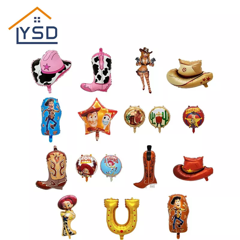 Globo de lámina de vaquero
