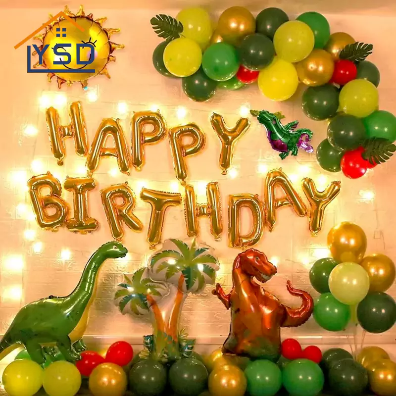 Juego de globo de dinosaurio