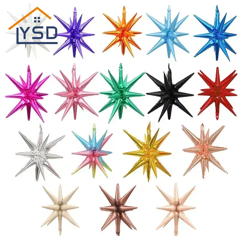 Globos de lámina de estrella explosiva