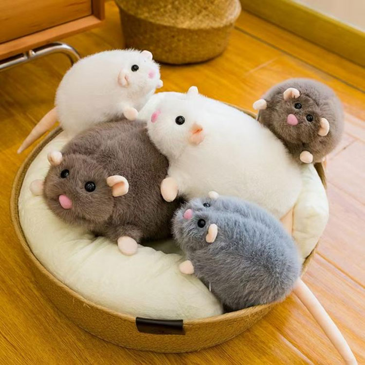 Juguete de peluche de ratón de lujo