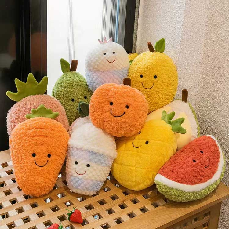 Juguete de peluche de frutas