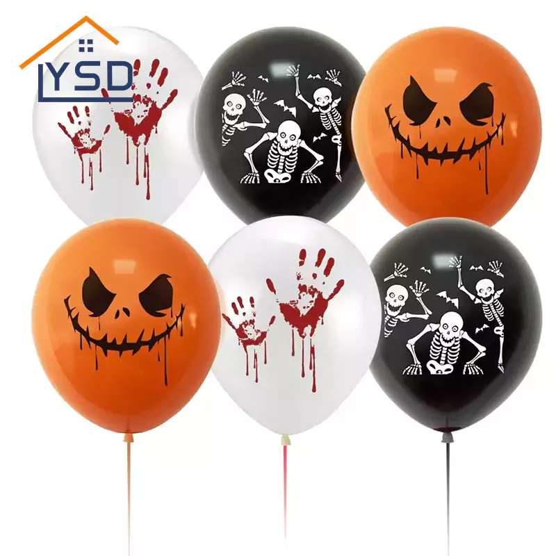 Halloween impreso látex globos