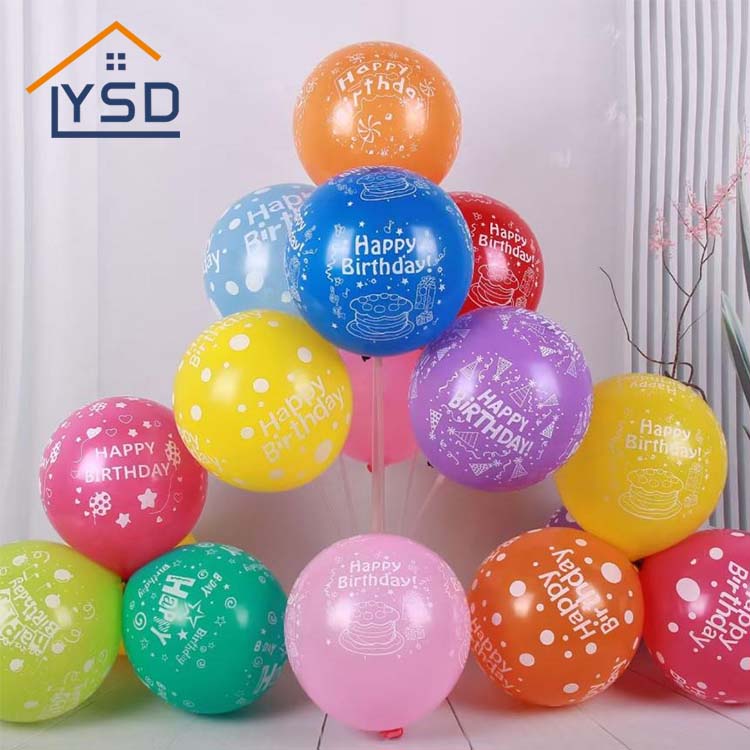 Feliz cumpleaños globos de látex impresos