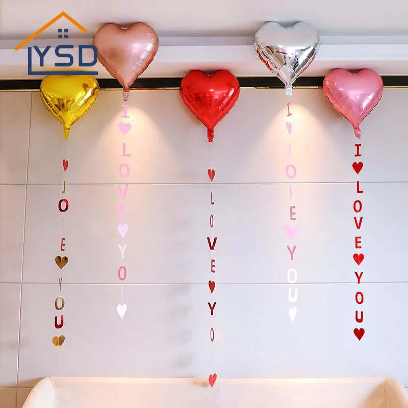 Globo de papel de corazón