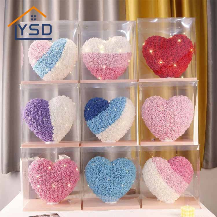 Rosas en forma de corazón