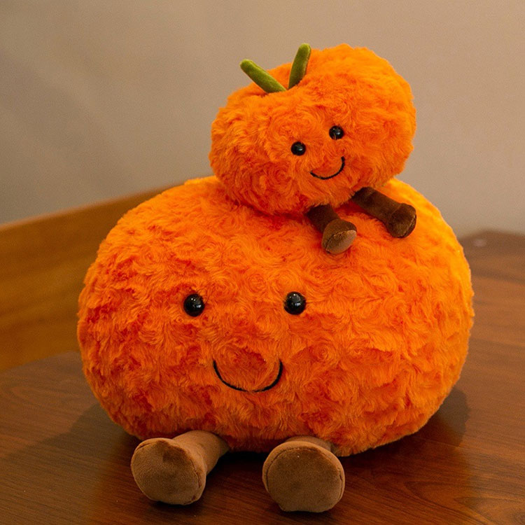 soft orange plush toy