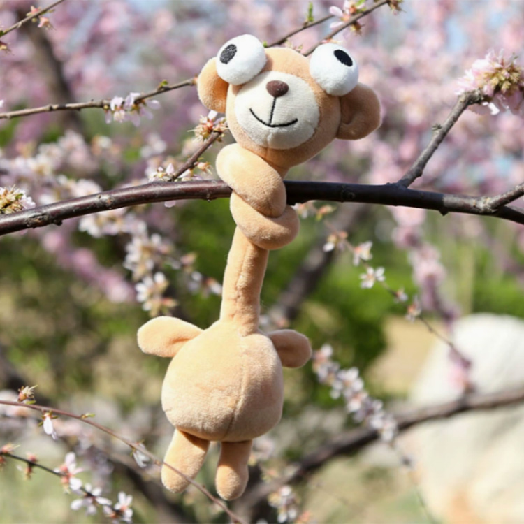 Long necked plush toy