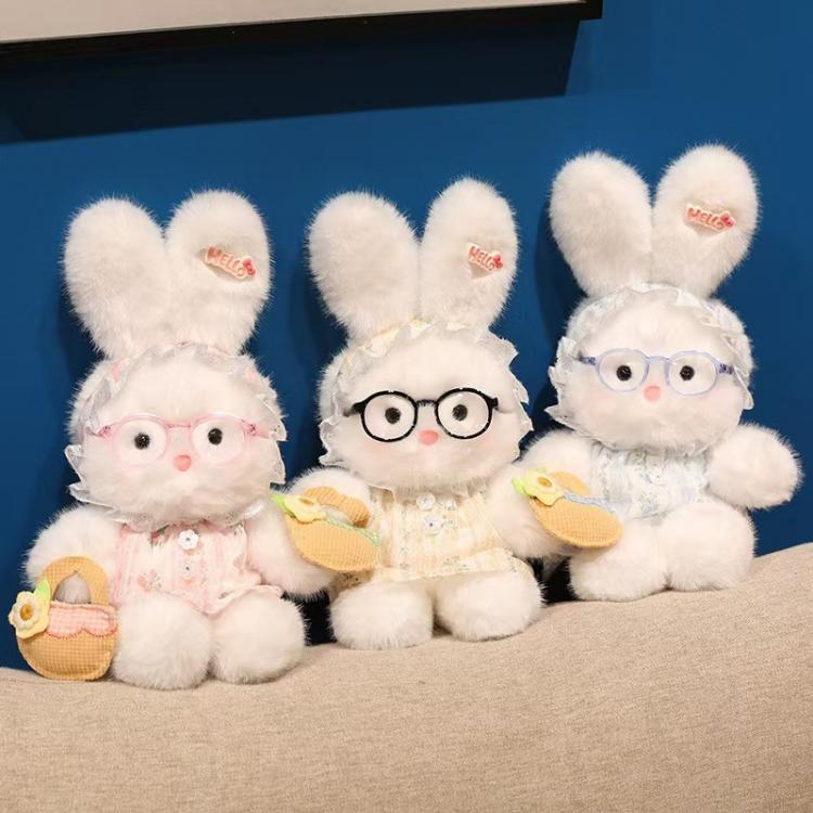 Conejito De Peluche Con Gafas
