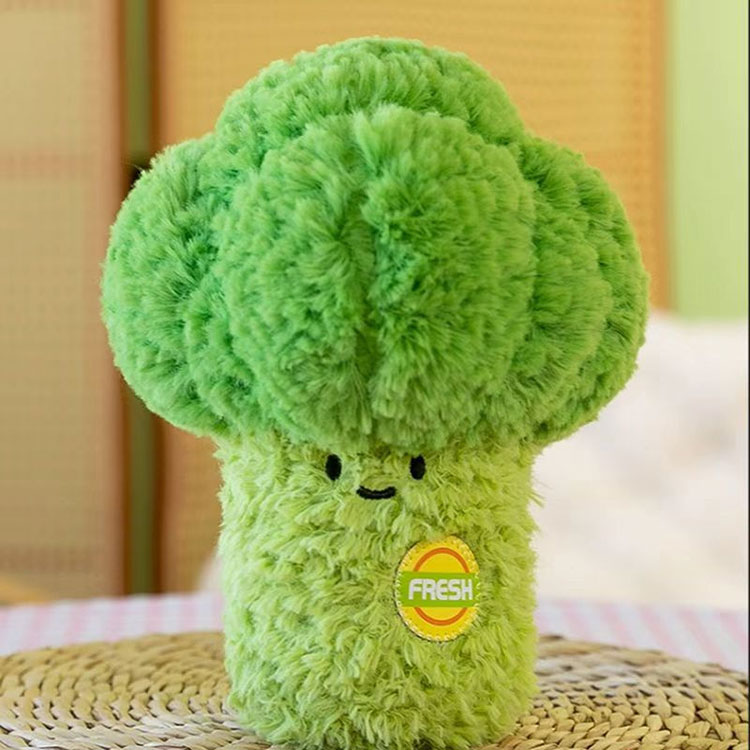 Peluche de brócoli para aliviar el estrés
