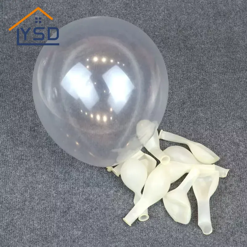 Globos de látex transparentes