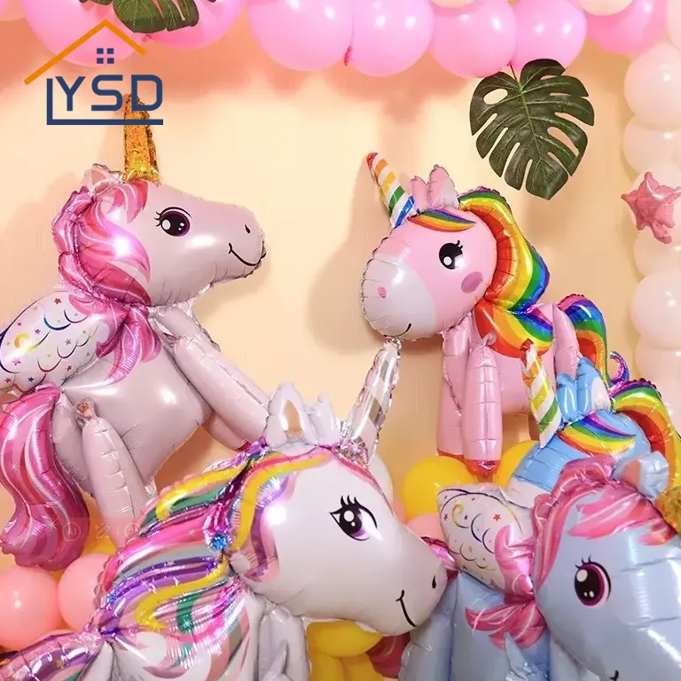 Globos de láminas de unicornio