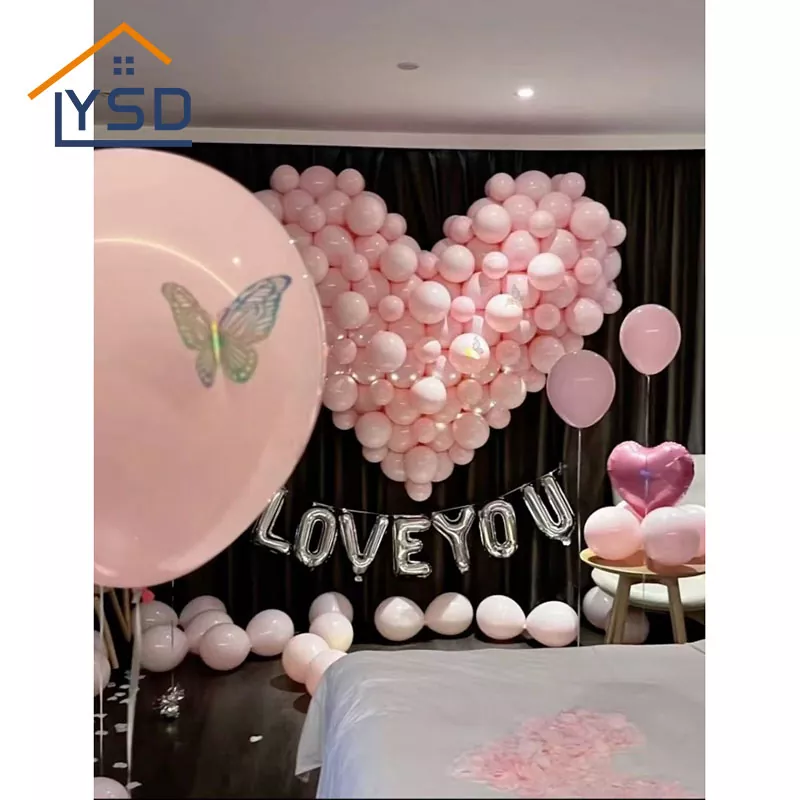 Globos de papel de San Valentín